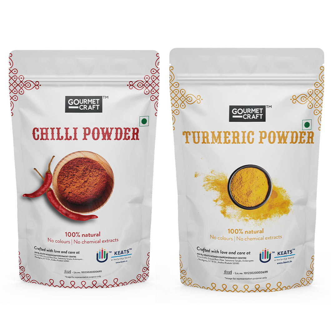 Red Chilli Powder & Salem Haldi (Turmeric)