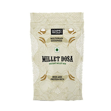 Load image into Gallery viewer, A pack of instant millet dosa mix with company name on it kept ahead of white background.
