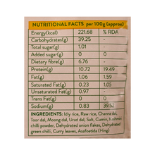 Load image into Gallery viewer, A sheet where in detail nutritional facts and ingredient used are listed.
