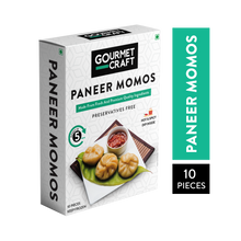 Load image into Gallery viewer, A pack of Gourmet Craft frozen paneer momos.
