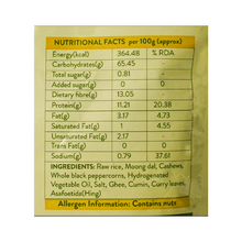 Load image into Gallery viewer, A sheet where in detail nutritional facts and ingredient used are listed.
