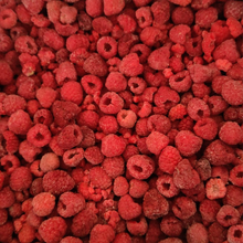 Load image into Gallery viewer, A bunch of frozen Rasberries.
